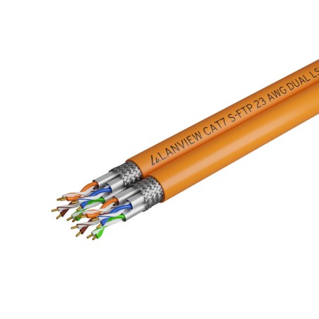 Lanview Cat7 S-FTP Network Cable Dual - High-Speed, Reliable Connectivity | Model LVN122510